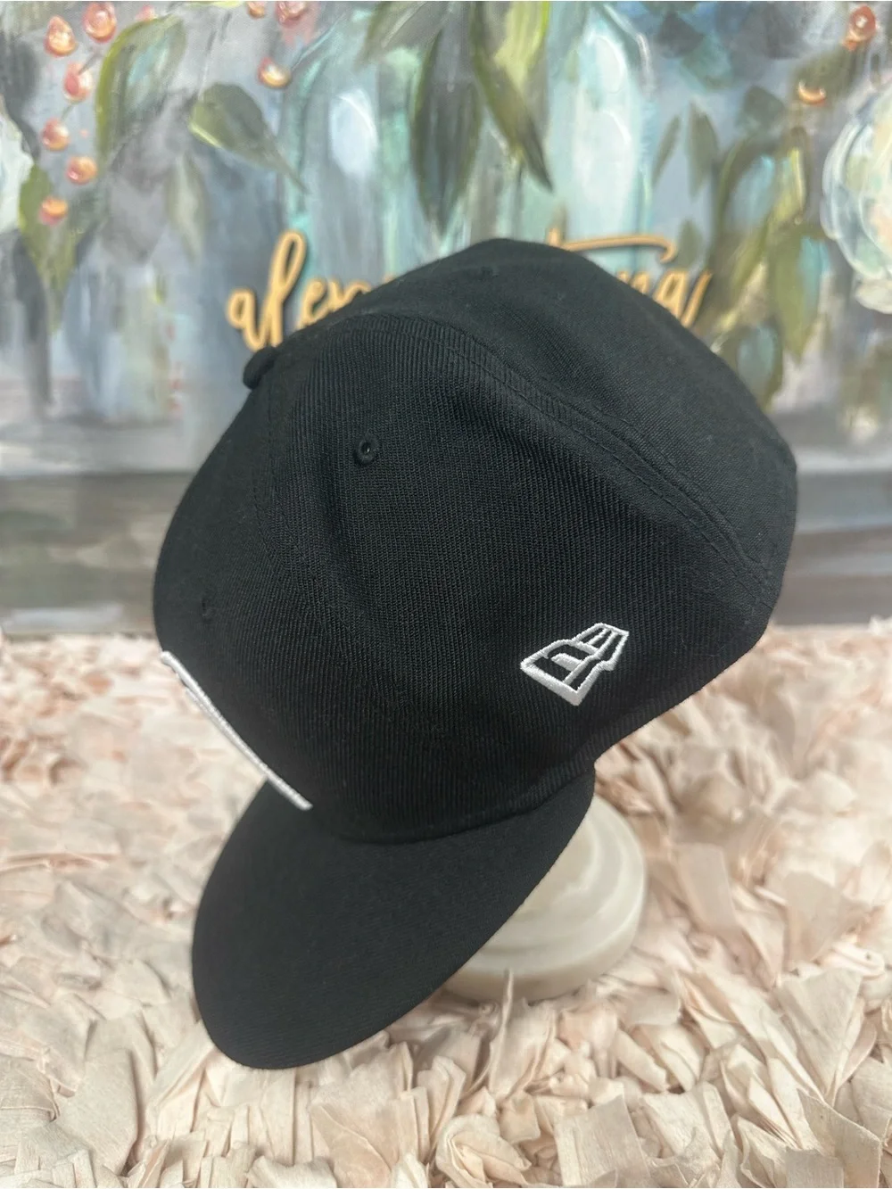 New Era 59FIFTY México Fitted Hat Black White Logo | Size 7 3/4 | NWOT